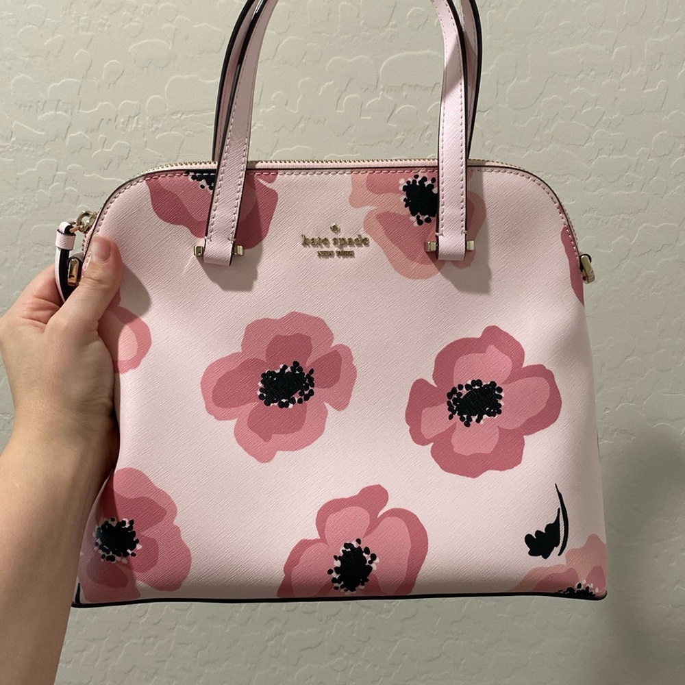 Kate spade floral satchel